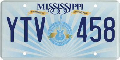 MS license plate YTV458