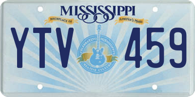 MS license plate YTV459