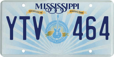 MS license plate YTV464