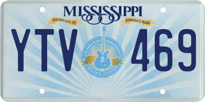 MS license plate YTV469