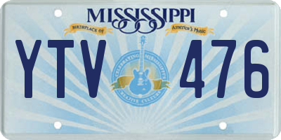 MS license plate YTV476