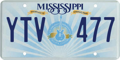MS license plate YTV477