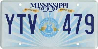 MS license plate YTV479