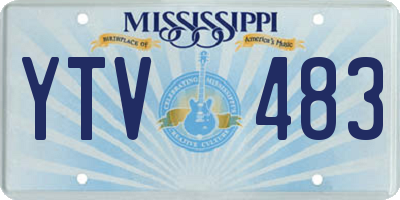 MS license plate YTV483