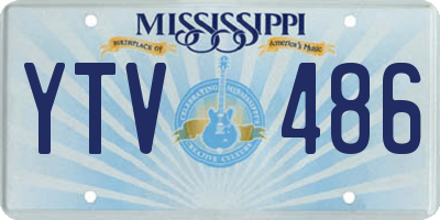 MS license plate YTV486