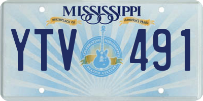 MS license plate YTV491