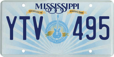 MS license plate YTV495