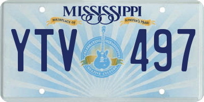 MS license plate YTV497