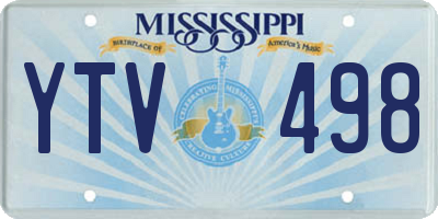 MS license plate YTV498
