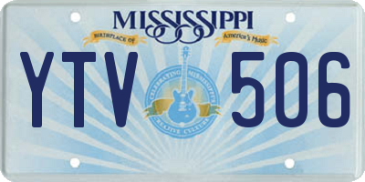 MS license plate YTV506