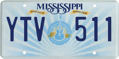 MS license plate YTV511