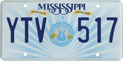MS license plate YTV517