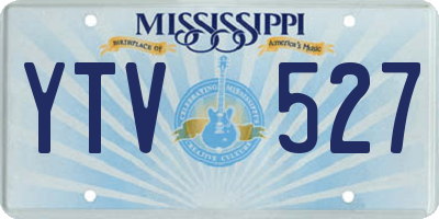 MS license plate YTV527