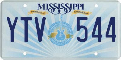 MS license plate YTV544