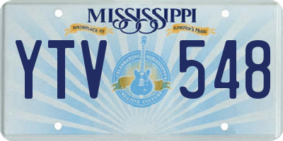 MS license plate YTV548