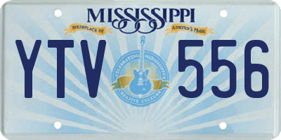 MS license plate YTV556