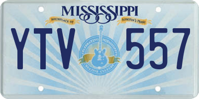 MS license plate YTV557