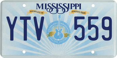 MS license plate YTV559