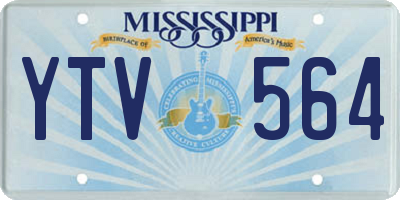 MS license plate YTV564