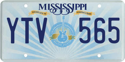 MS license plate YTV565