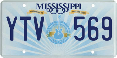 MS license plate YTV569