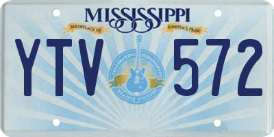 MS license plate YTV572