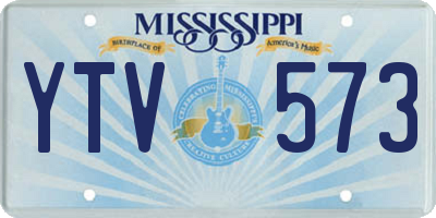 MS license plate YTV573