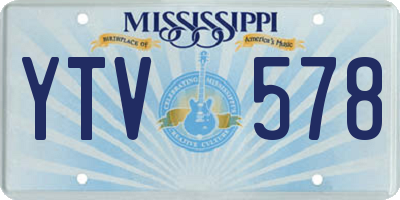 MS license plate YTV578