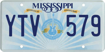 MS license plate YTV579