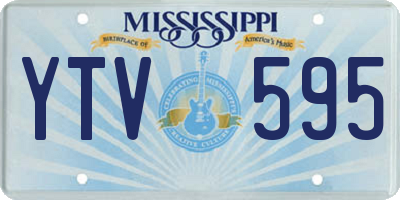 MS license plate YTV595