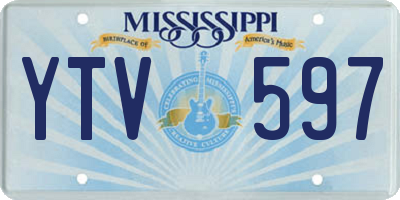MS license plate YTV597