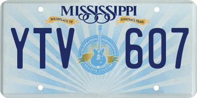 MS license plate YTV607