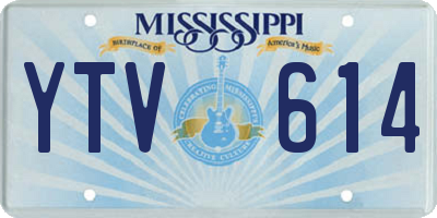 MS license plate YTV614