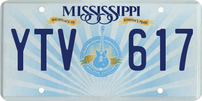 MS license plate YTV617