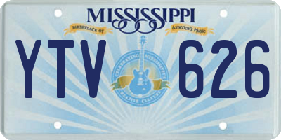 MS license plate YTV626