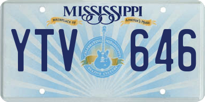 MS license plate YTV646
