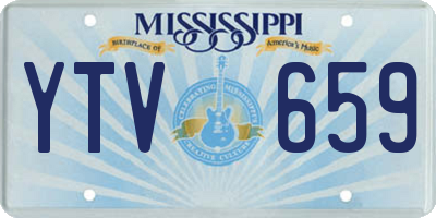 MS license plate YTV659