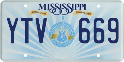 MS license plate YTV669