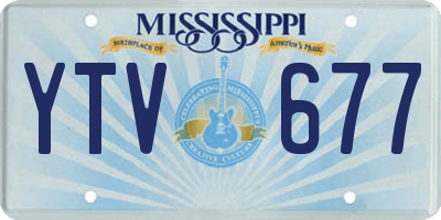 MS license plate YTV677