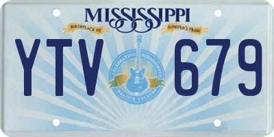 MS license plate YTV679