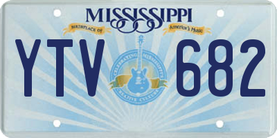 MS license plate YTV682