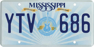 MS license plate YTV686