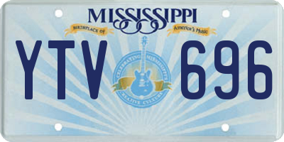 MS license plate YTV696