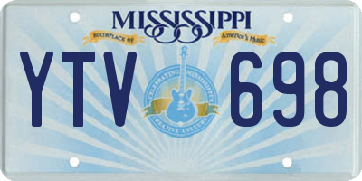 MS license plate YTV698