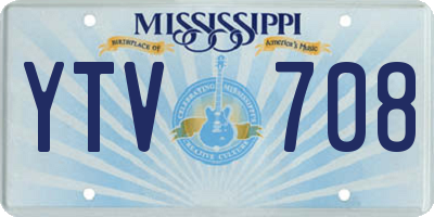 MS license plate YTV708