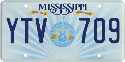 MS license plate YTV709
