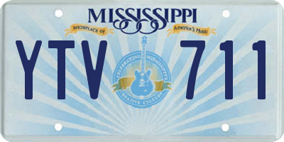 MS license plate YTV711