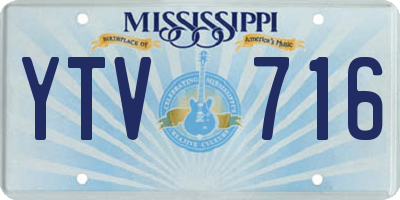 MS license plate YTV716
