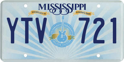 MS license plate YTV721