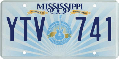 MS license plate YTV741